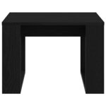 vidaXL Table basse Chêne noir 50 x 50 x 35 cm Bois d'ingénierie