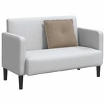 vidaXL Coussin de Dos Taupe 60 x 50 cm Tissu en microfibre