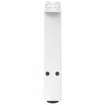 vidaXL Pieds de table basse en forme de A 2 pièces Blanc 30 x (30-31) cm Acier