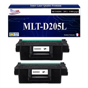 T3AZUR - 2x Toners compatibles avec Samsung MLT-D205L MLTD205LL pour Samsung SCX5637 SCX5637FR SCX5637HR SCX5737 SCX5737FD SCX5737FW SCX5737FX SCX5739FW
