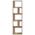 vidaXL Bibliothèque chêne artisanal 45x24x159 cm bois d'ingénierie