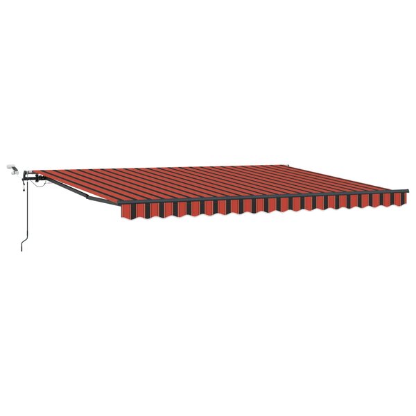 vidaXL Tissu de auvent orange et marron 450 × 300 cm Polyester