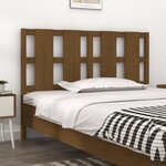vidaXL Tête de lit Marron miel 125 5x4x100 cm Bois massif de pin