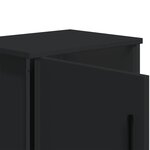 vidaXL Table de chevet Noir 40 x 30 x 40 cm Aggloméré
