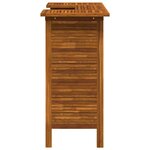 vidaXL Table de bar 110 x 50 x 105 cm Bois d'acacia massif