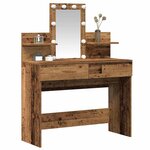 vidaXL Table de Toilette avec tiroir Bois ancien 100 x 40 x 130 cm