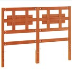 vidaXL Tête de lit cire marron 135 cm bois massif de pin