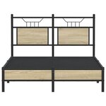 vidaXL Cadre de lit sans matelas chêne sonoma 120x190 cm