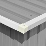 vidaXL Abri de jardin Gris 257x779x181 cm Acier galvanisé