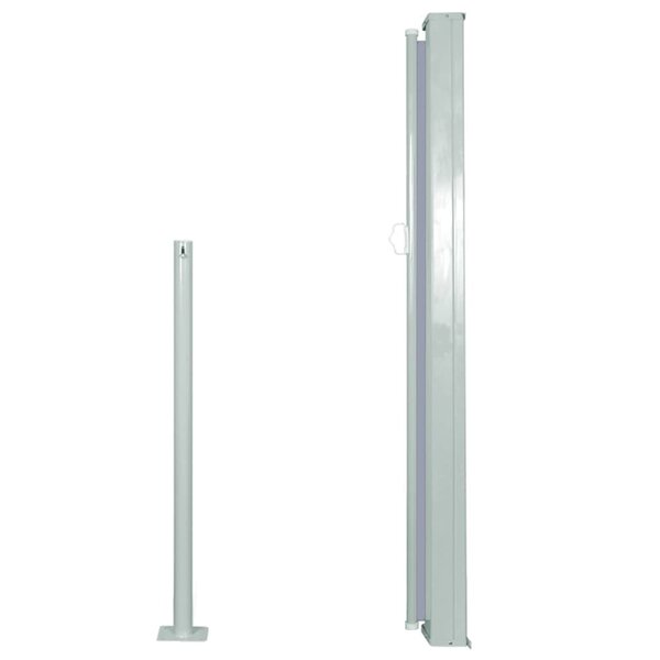 vidaXL Auvent latéral rétractable 120 x 300 cm Gris