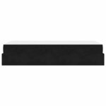 vidaXL Cadre de lit avec matelas Noir 90 x 190 cm Velours