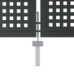 vidaXL Portail de jardin anthracite 400x250 cm acier