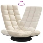 vidaXL Chaise de sol pivotante en lin 70x51x79 cm