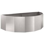vidaXL Jardinière Argent 120 x 60 x 35 cm Acier inoxydable