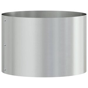 vidaXL Anneau de jardinière Argenté 30 x 30 x 20 cm Acier galvanisé