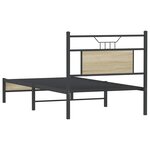 vidaXL Cadre de lit sans matelas chêne sonoma 90x200 cm