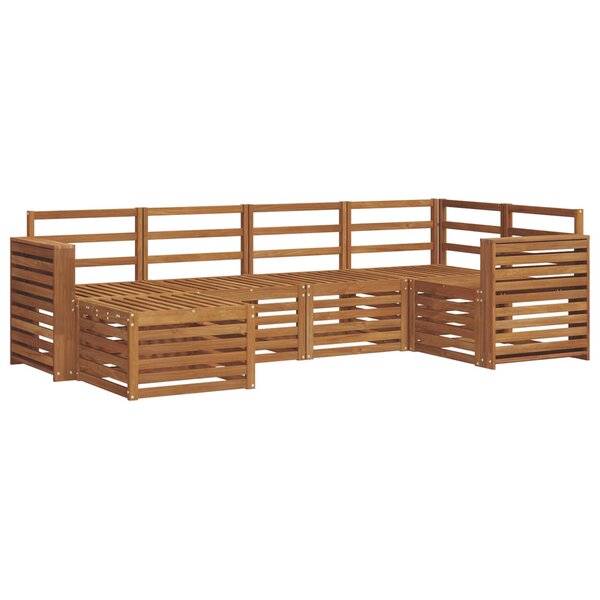 vidaXL Ensemble de canapés d'extérieur 6 pc Naturel Polyester