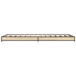 vidaXL Cadre de lit sans matelas chêne sonoma 75x190 cm