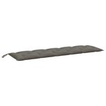 vidaXL Coussin de banc de jardin gris foncé mélangé 180x50x7 cm tissu