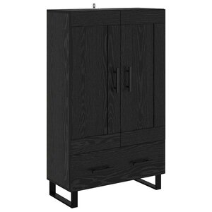 vidaXL Haut Armoire Chêne noir 69 5 x 31 x 115 cm Bois d'ingénierie