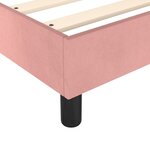 vidaXL Sommier à lattes de lit avec matelas Rose 160x200 cm Velours