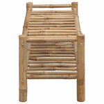 vidaXL Rack à chaussures avec étagère Naturel 68 x 28 x 30 cm Bambou