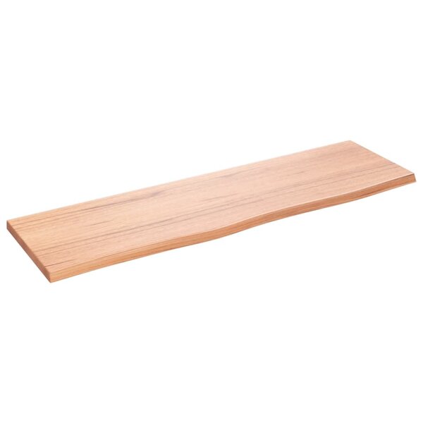 vidaXL Étagère murale marron clair 100x30x2cm bois chêne massif traité
