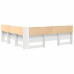 vidaXL Tête de lit de rangement Blanc 200 cm Bois d'ingénierie