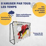 Best Sporting 11053-11066 - But de football 213 x 152 x 76 cm en noir avec cible de tir "Nation D"