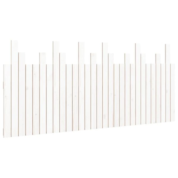 vidaXL Tête de lit murale Blanc 185x3x80 cm Bois massif de pin