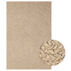 vidaXL Tapis 140x200 cm aspect jute intérieur et extérieur