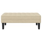 Banc vidaXL Crème 113x57x39 cm en tissu