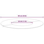 vidaXL Anneaux d'arbre plats 5 Pièces Anthracite Ø30 / 60 cm Acier