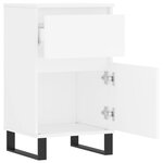vidaXL Buffets 2 Pièces blanc 40x35x70 cm bois d’ingénierie