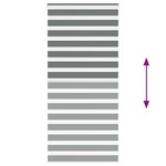 vidaXL Store zèbre gris foncé largeur du tissu 110 9 cm polyester