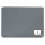 Nobo Tableau d'affichage en feutre Premium Plus 60x45 cm Gris