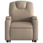 vidaXL Fauteuil inclinable Cappuccino Similicuir