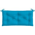 vidaXL Coussin de banc de jardin bleu clair 110x50x7 cm tissu oxford