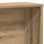 vidaXL Bibliothèque chêne artisanal 60x24x120 cm bois d'ingénierie