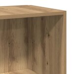 vidaXL Table d'appoint chêne artisanal 33x33x34 cm bois d'ingénierie