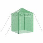 vidaXL Serre avec toit Vert 200 x 200 x 300 cm Acier