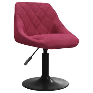 vidaXL Tabouret de bar Rouge bordeaux Velours