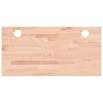 vidaXL Dessus de bureau 100x50x4 cm bois massif de hêtre
