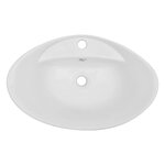 vidaXL Meuble de salle de bain en deux pièces Céramique Noir