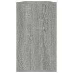 vidaXL Banc à chaussures Sonoma gris 80x24x45 cm Bois d'ingénierie