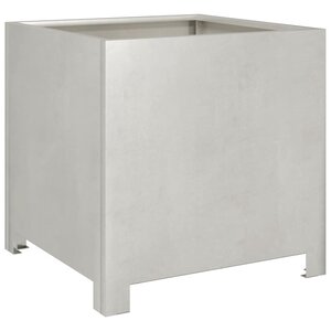 vidaXL Jardinière 40x40x40 cm acier inoxydable