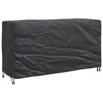 vidaXL Housse pour meubles Uni Noir 180 x 70 x 90 cm 600D