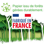 69-4503 Carte Happy French Birthday Team Croissant ou Pain au Chocolat Chocolatine Viennoiseries Clichés français Illustration élégante French Touch - Avec Enveloppe 12x17cm - Fabrication française