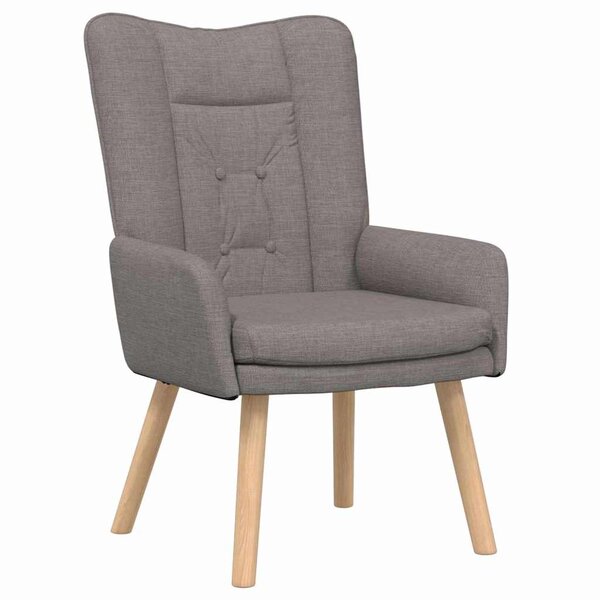 vidaXL fauteuil Taupe 63 x 67 x 94 cm Tissu Sherpa