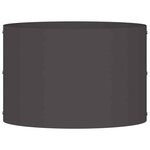 vidaXL Cache-pot de jardin Noir 30 x 30 x 20 cm Acier